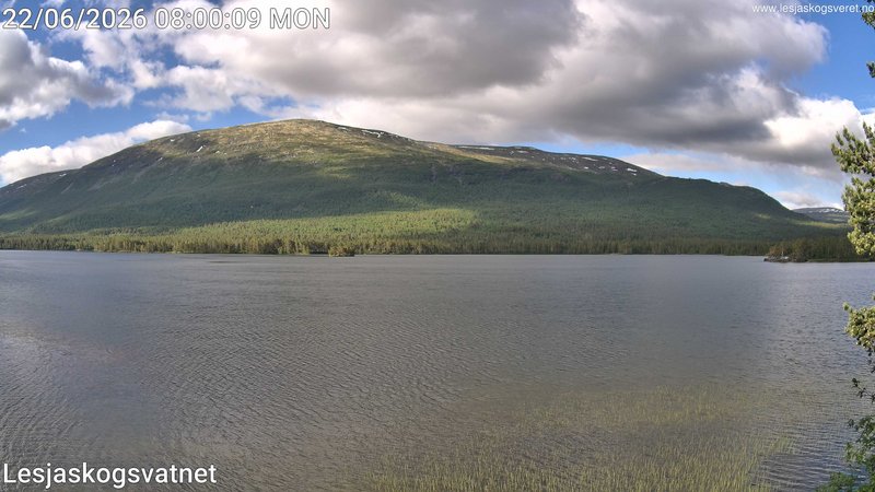 time-lapse frame, Lesjaskogsvatnet webcam