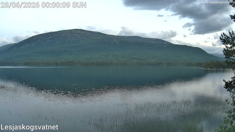time-lapse frame, Lesjaskogsvatnet webcam