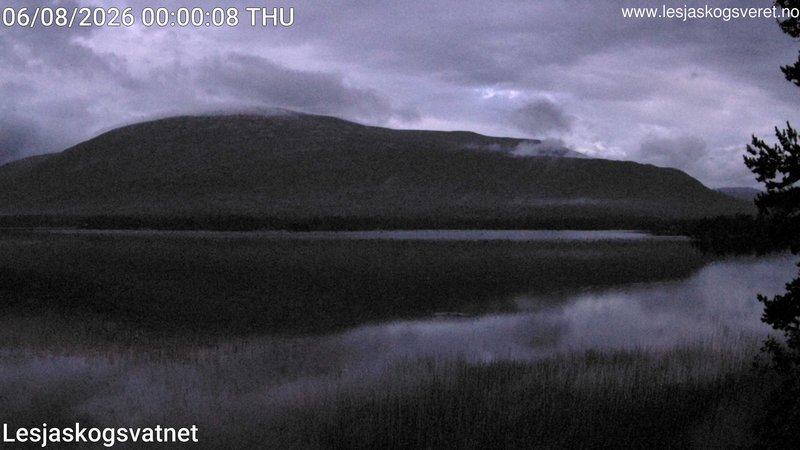 time-lapse frame, Lesjaskogsvatnet webcam
