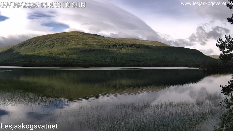time-lapse frame, Lesjaskogsvatnet webcam
