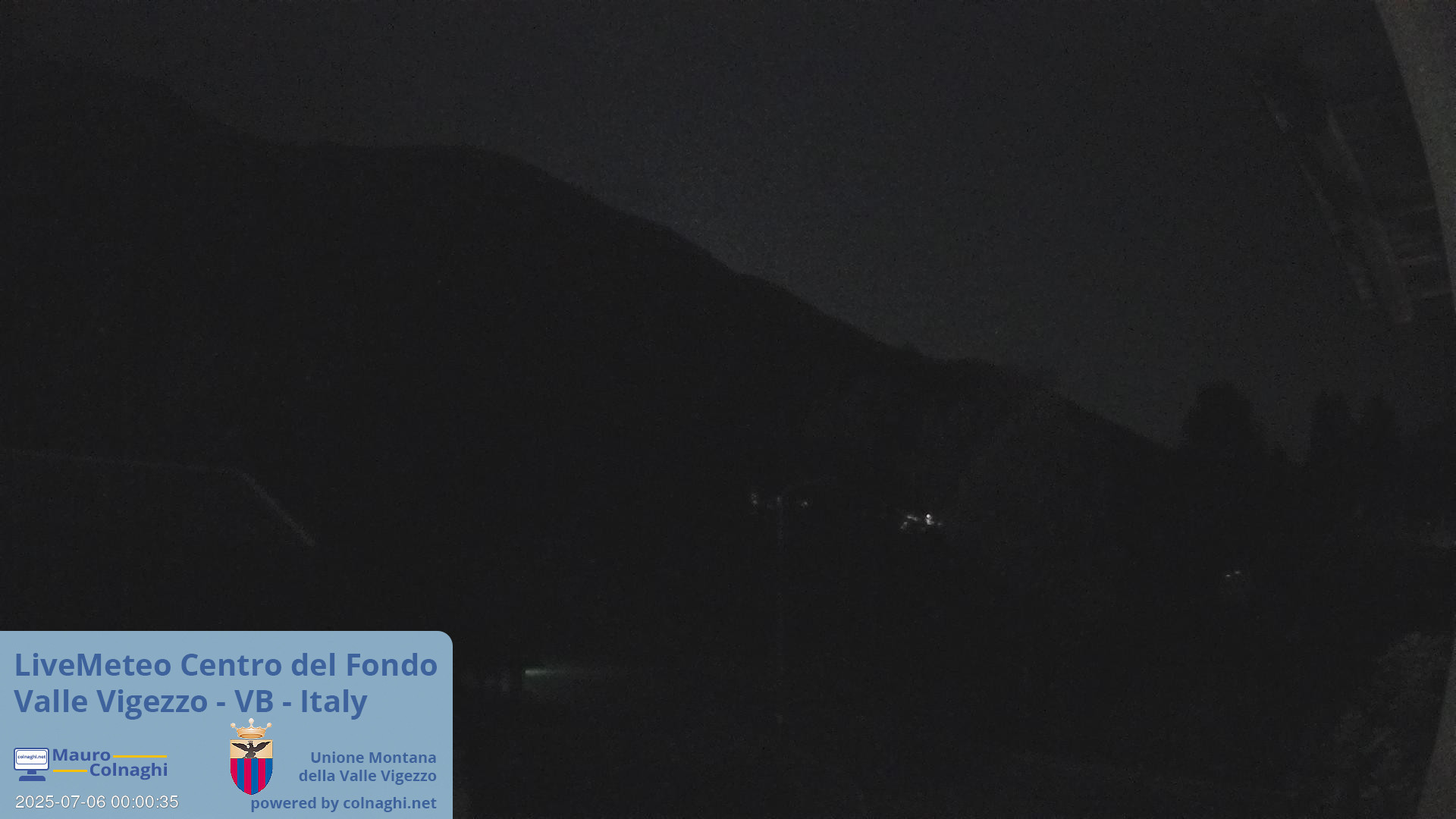 time-lapse frame, Unione Montana Valle Vigezzo webcam