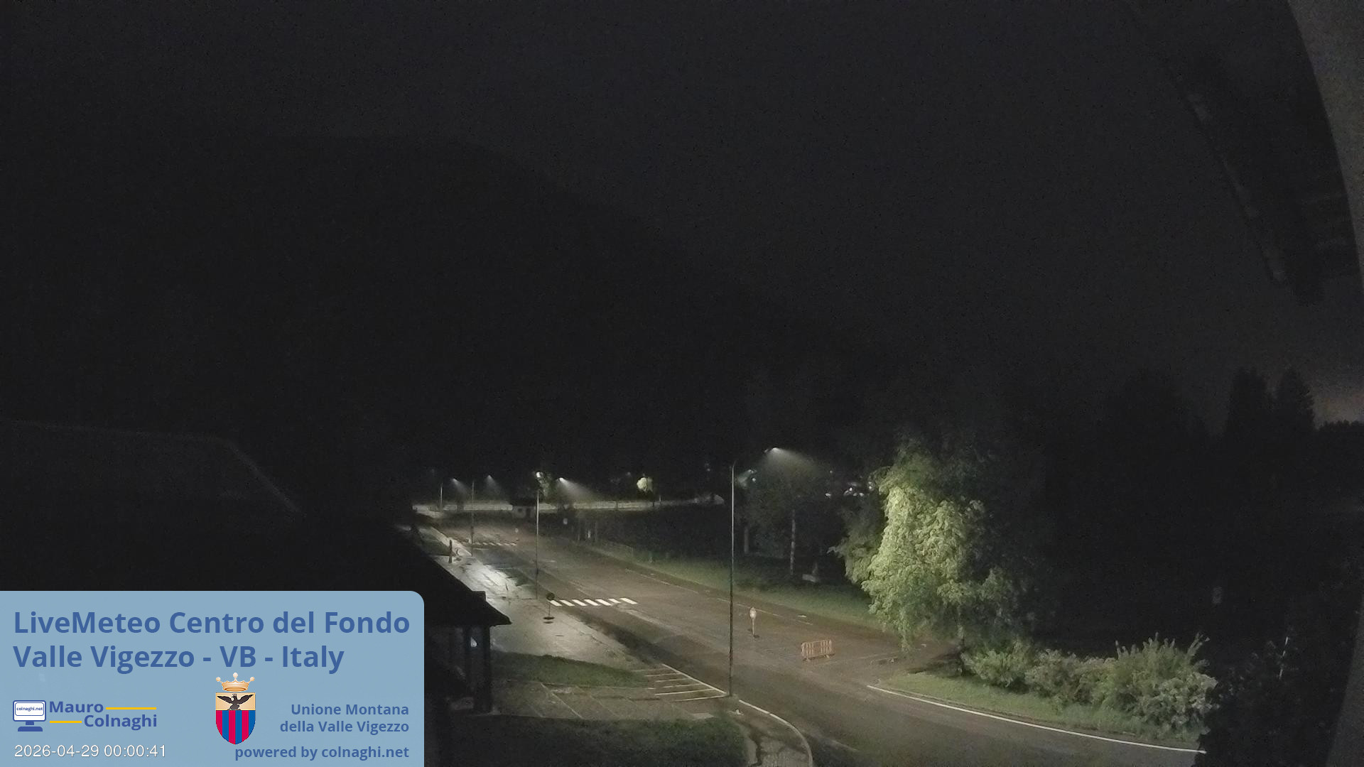 time-lapse frame, Unione Montana Valle Vigezzo webcam