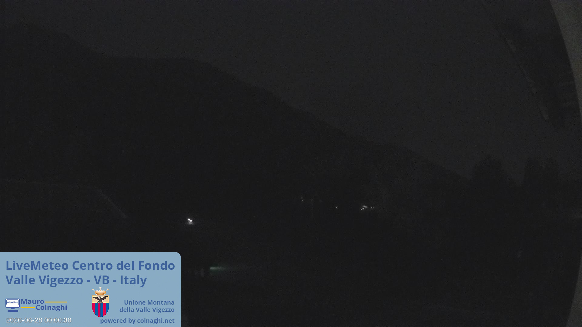 time-lapse frame, Unione Montana Valle Vigezzo webcam