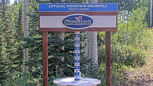 view from Steamboat Mid-Mountain Snow Stake on 2026-08-24