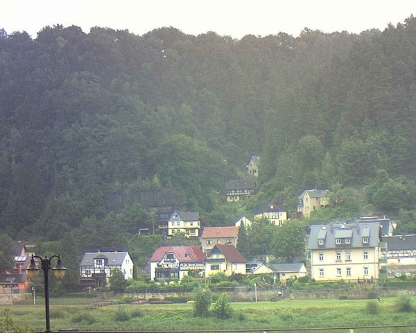 time-lapse frame, Webcam in Bad Schandau, Krippen & Postelwitz webcam