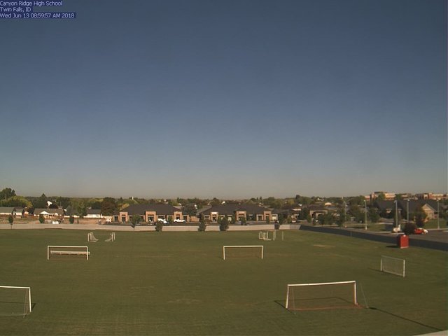 time-lapse frame, Canyon Ridge High School webcam