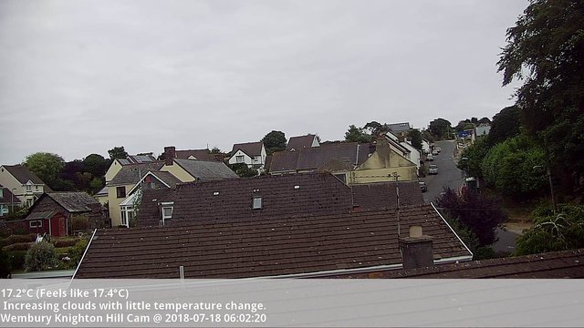 time-lapse frame, Chaotic Clouds webcam