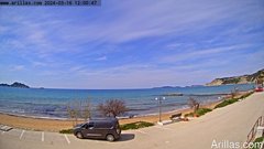 view from Arillas Corfu Live Webcam on 2024-03-16