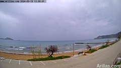 view from Arillas Corfu Live Webcam on 2024-03-19