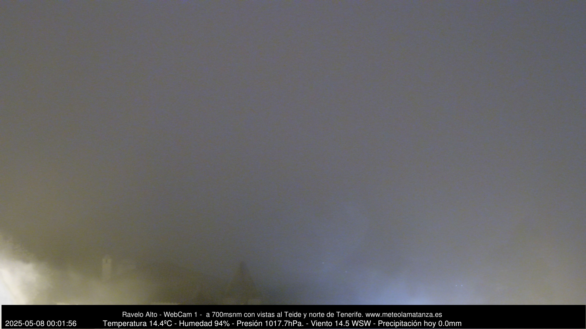 time-lapse frame, MeteoRavelo- Visión N de Tenerife webcam