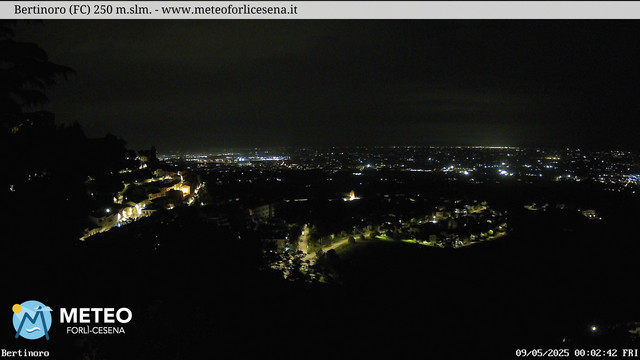 time-lapse frame, Bertinoro webcam