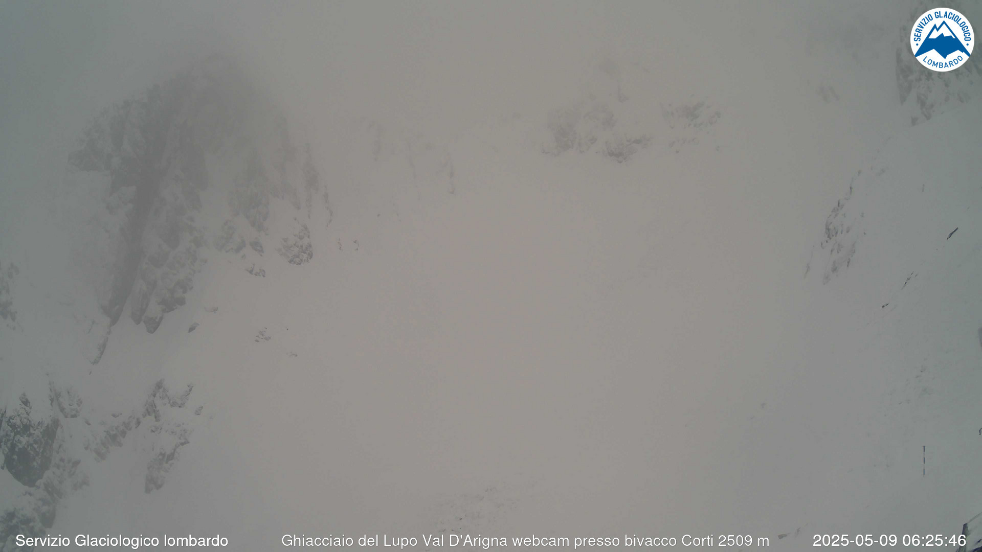 time-lapse frame, Ghiacciaio del Lupo val D'Arigna webcam