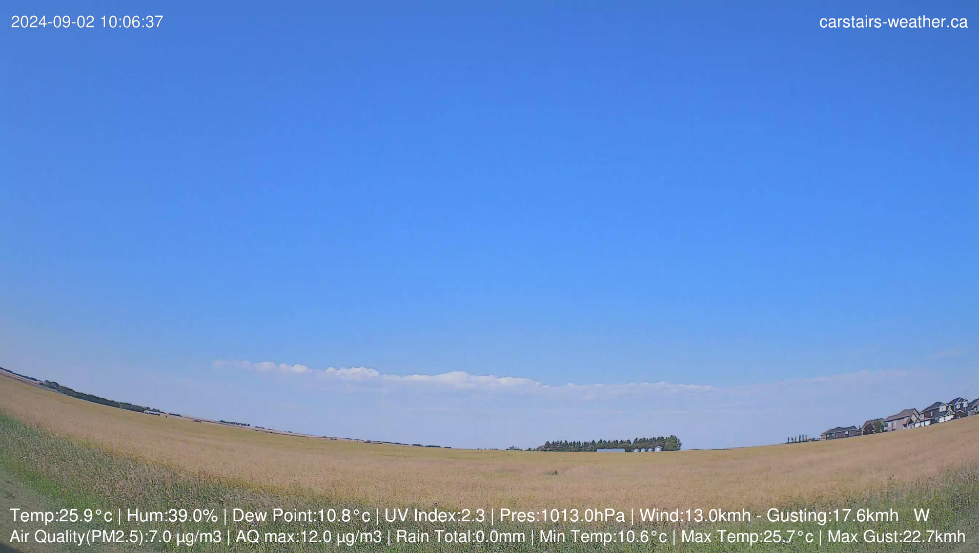 time-lapse frame, Sept 02 Storm webcam