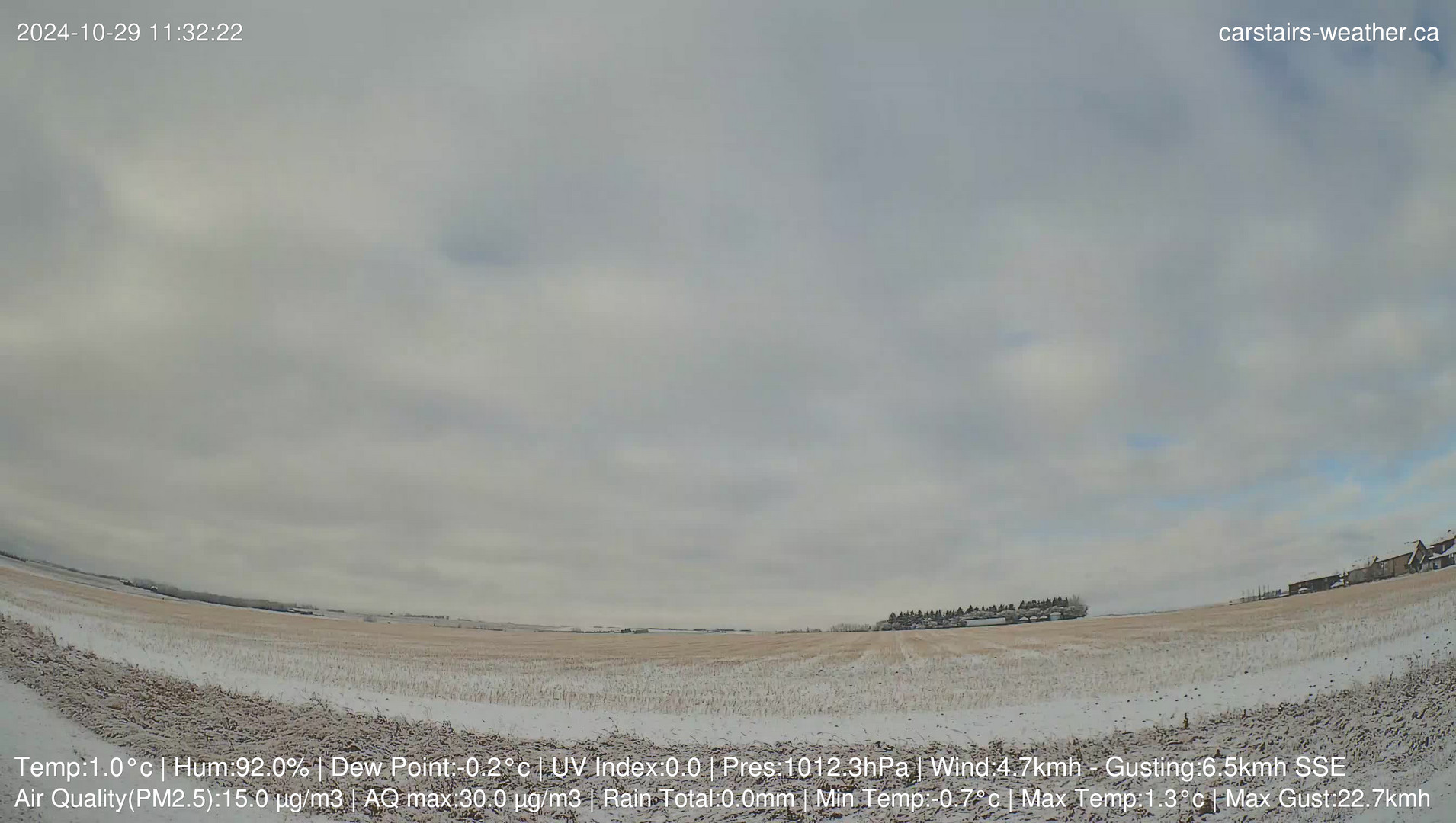 time-lapse frame, Carstairs Sky Cam webcam