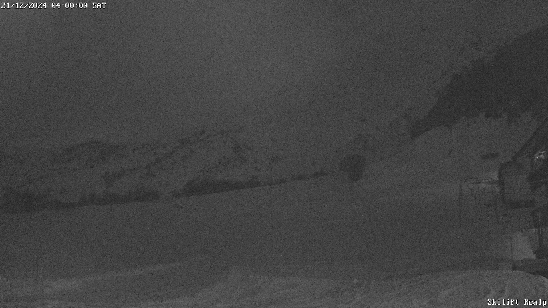 time-lapse frame, Skilift Realp webcam