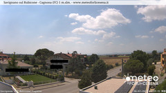 view from Savignano sul Rubicone on 2024-07-08