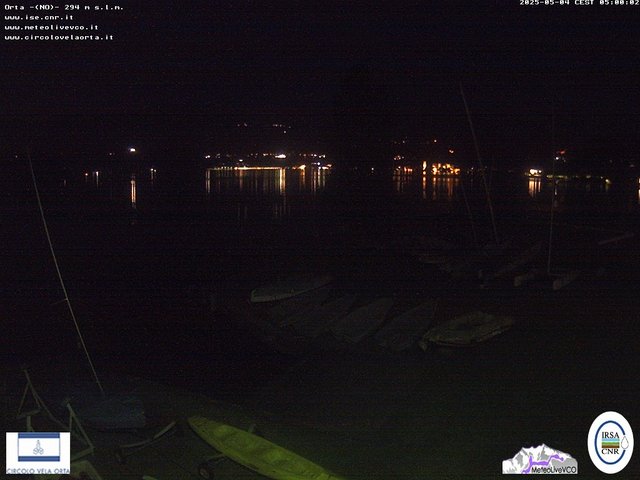 time-lapse frame, Orta San Giulio webcam