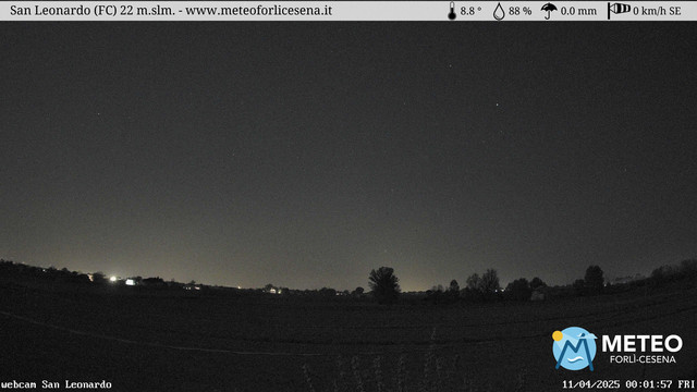time-lapse frame, San Leonardo webcam