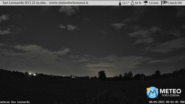 time-lapse frame, San Leonardo webcam