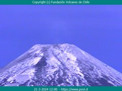 view from Villarrica Volcano on 2024-03-21
