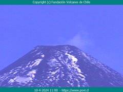 view from Villarrica Volcano on 2024-04-10
