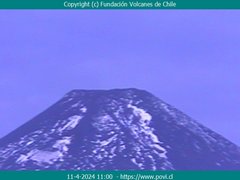 view from Villarrica Volcano on 2024-04-11