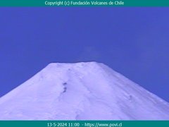 view from Villarrica Volcano on 2024-05-13