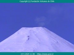 view from Villarrica Volcano on 2024-05-14