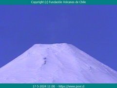 view from Villarrica Volcano on 2024-05-17