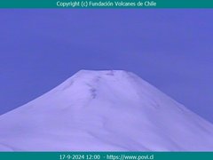 view from Villarrica Volcano on 2024-09-17