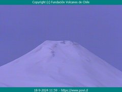 view from Villarrica Volcano on 2024-09-18