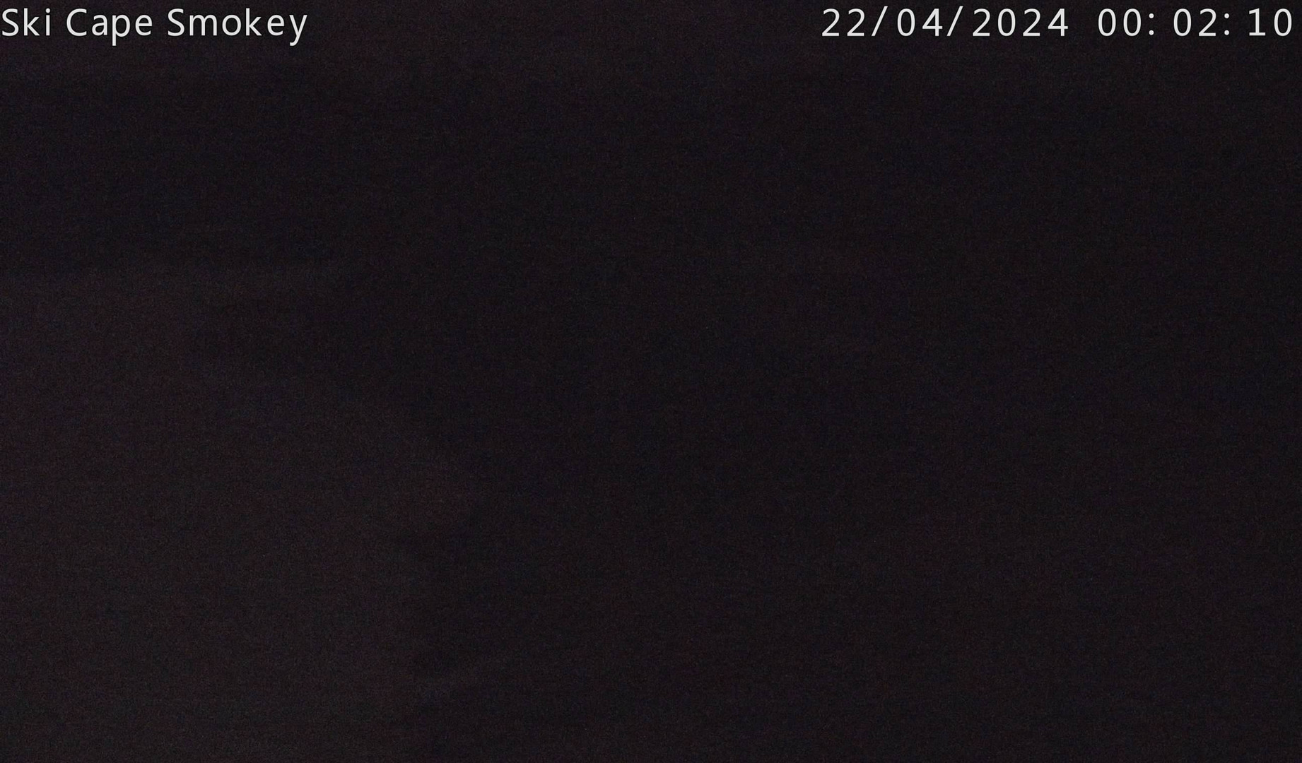 time-lapse frame, Ski Cape Smokey webcam