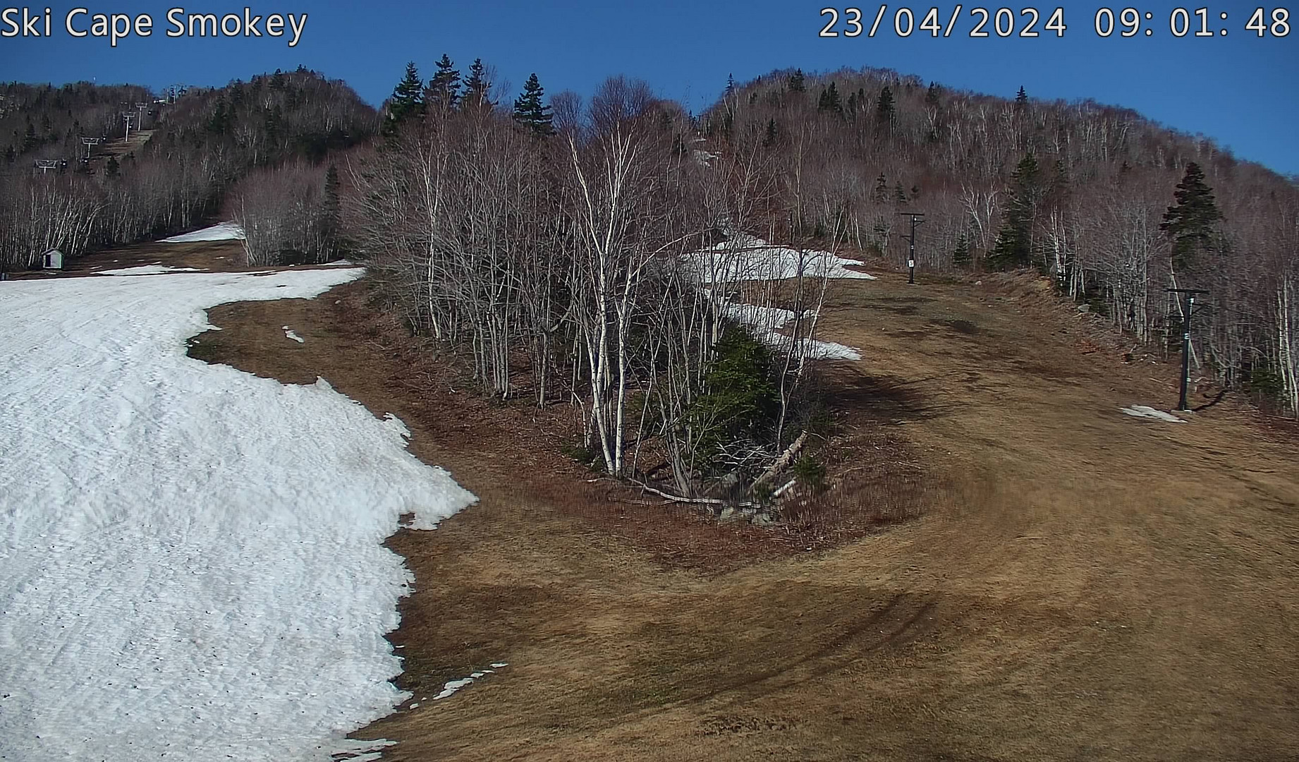 time-lapse frame, Ski Cape Smokey webcam