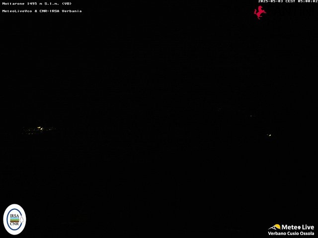 time-lapse frame, Mottarone webcam