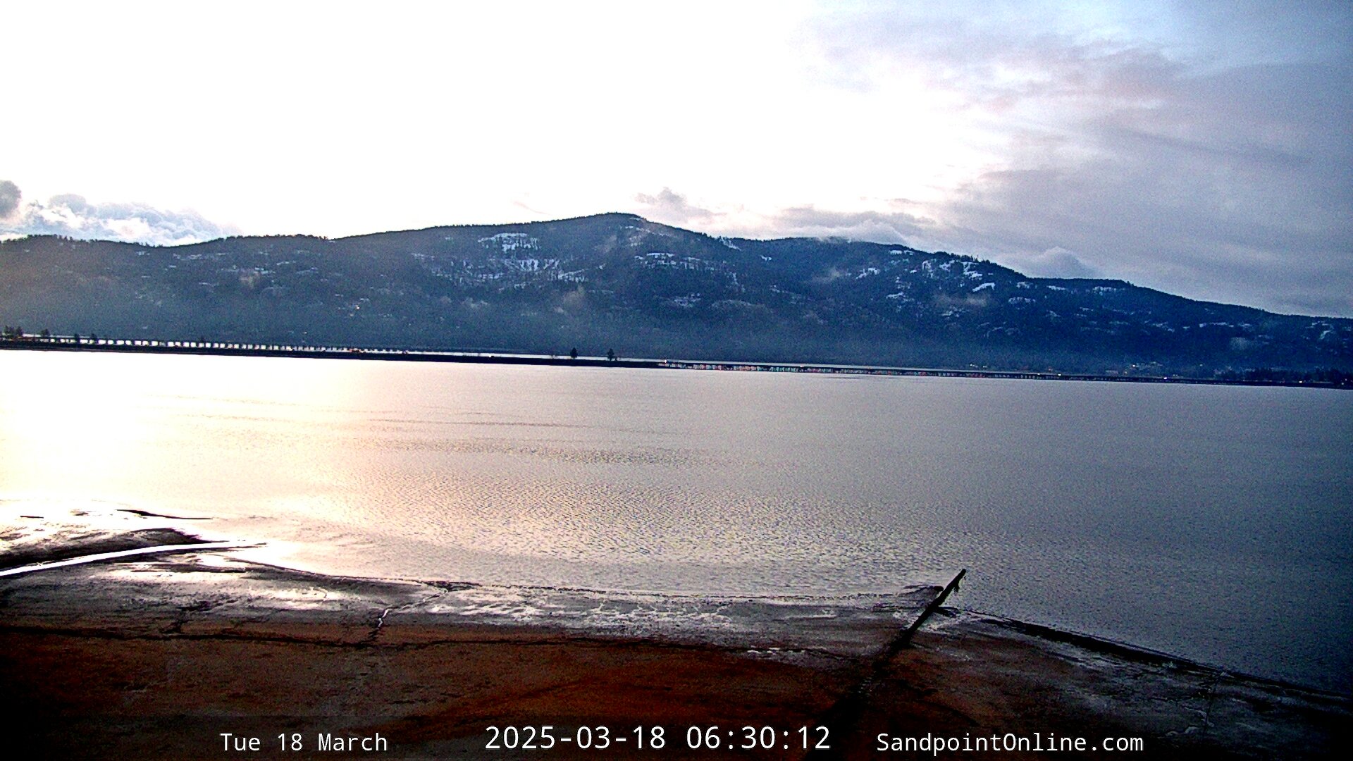 time-lapse frame, Sandpoint Online - Long Bridge webcam