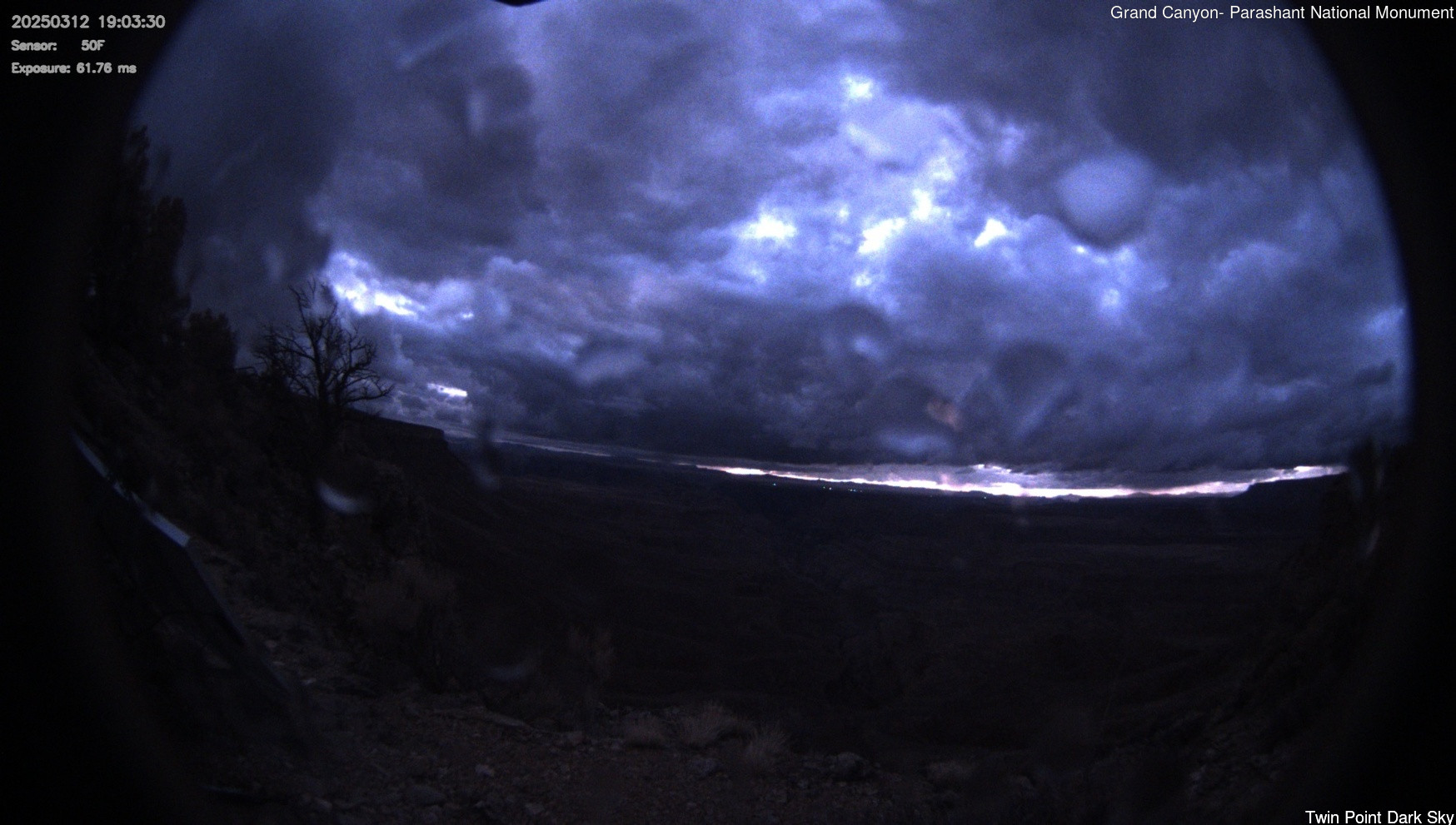 time-lapse frame, Twin Point - Dark Sky webcam