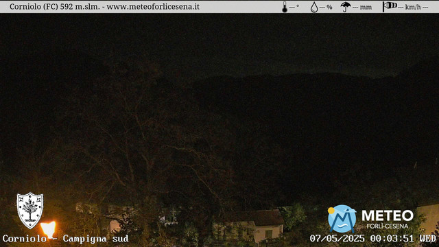 time-lapse frame, Corniolo webcam