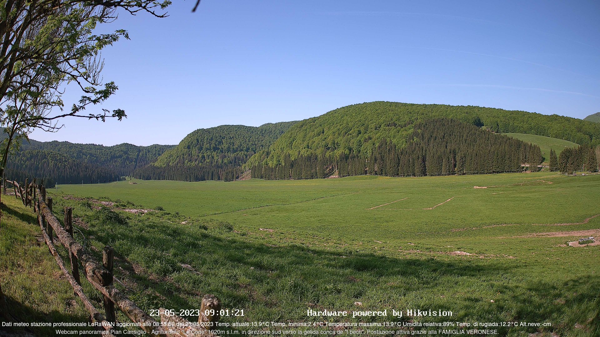 time-lapse frame, Webcam Cansiglio - verso la piana dei "Bech" webcam