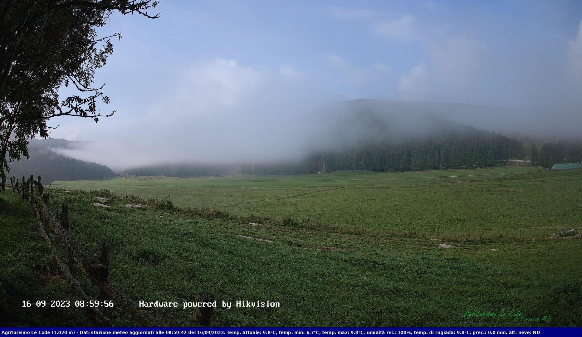 time-lapse frame, Webcam Cansiglio - verso la piana dei "Bech" webcam