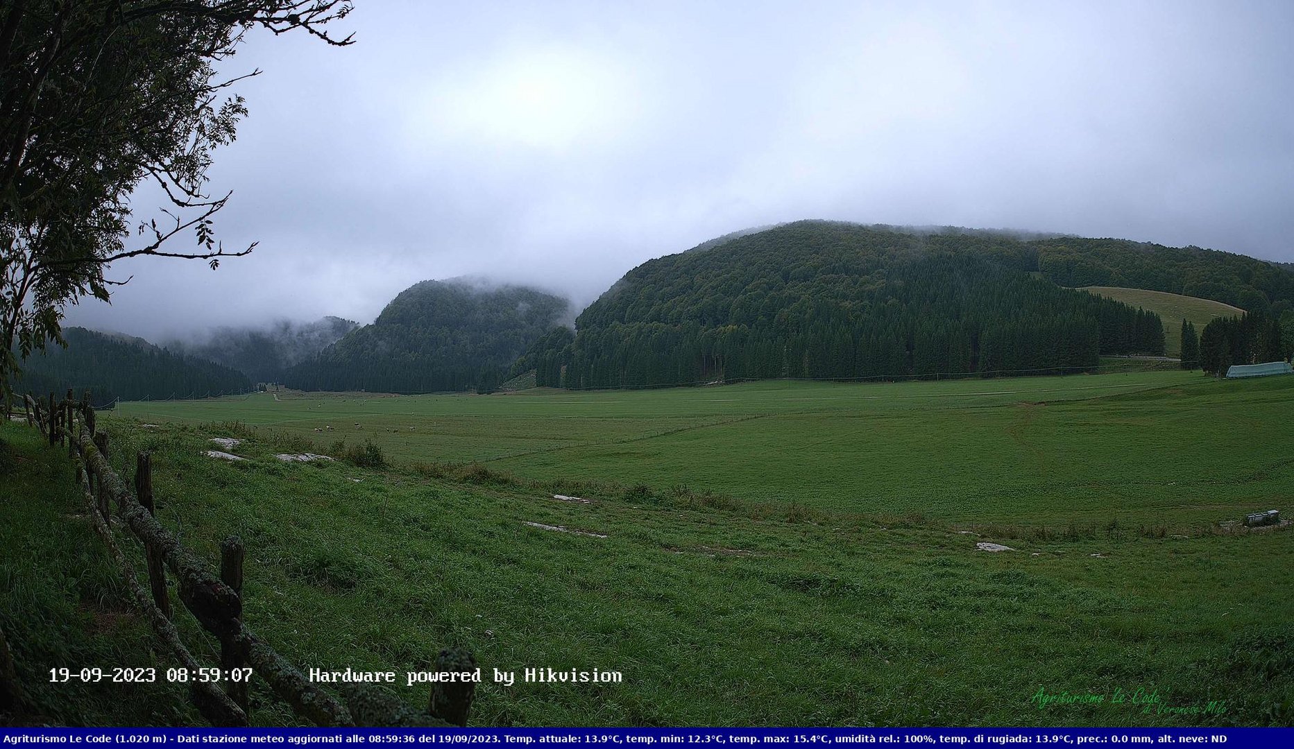 time-lapse frame, Webcam Cansiglio - verso la piana dei "Bech" webcam