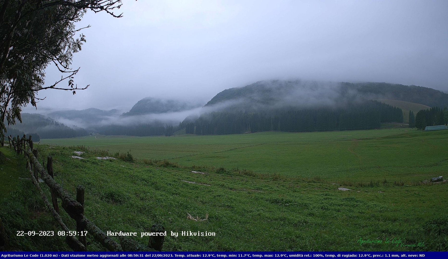 time-lapse frame, Webcam Cansiglio - verso la piana dei "Bech" webcam