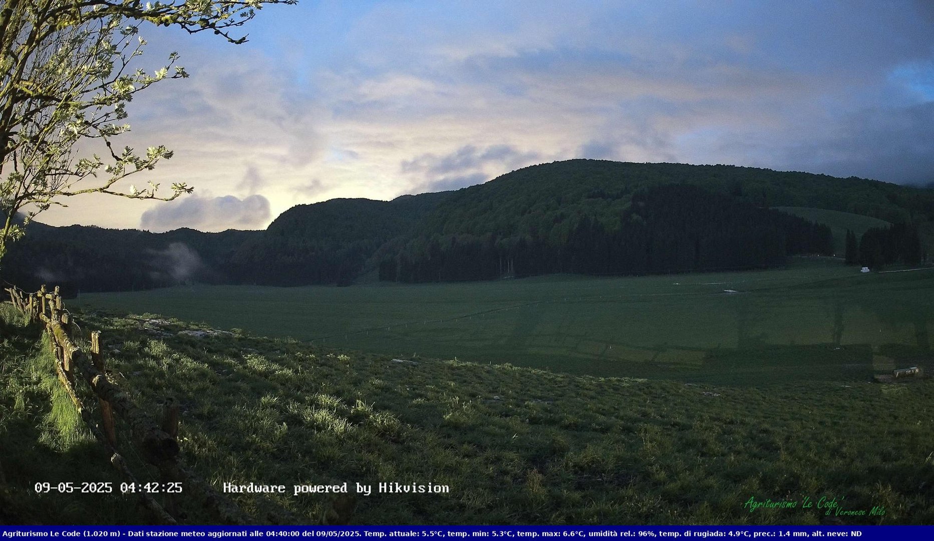 time-lapse frame, Webcam Cansiglio - verso la piana dei "Bech" webcam