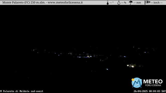 time-lapse frame, Monte Palareto webcam