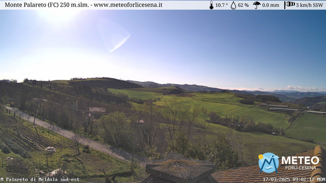 time-lapse frame, Monte Palareto SE webcam