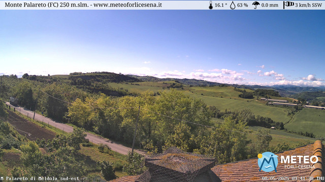 time-lapse frame, Monte Palareto SE webcam