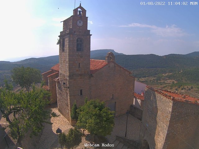 time-lapse frame, Xodos - Ajuntament (Plaça de l'Esglèsia)  webcam