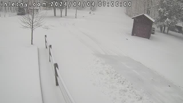 time-lapse frame, Inlet Fern Park Sledding webcam