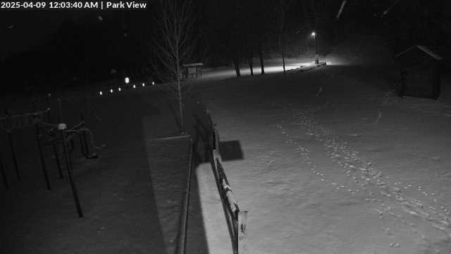 time-lapse frame, Inlet Fern Park Sledding webcam