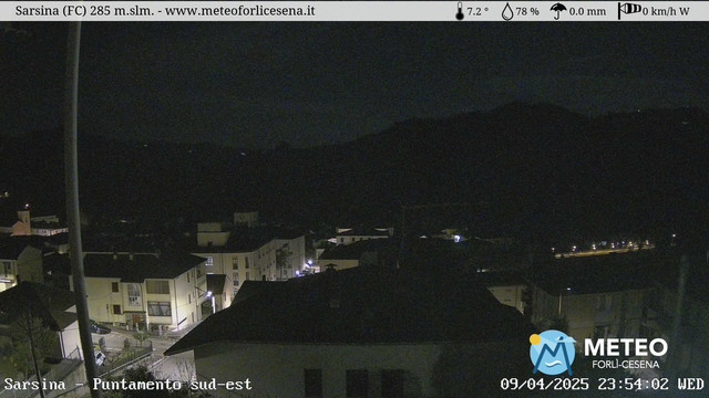 time-lapse frame, Sarsina webcam