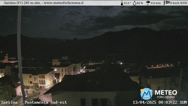 time-lapse frame, Sarsina webcam